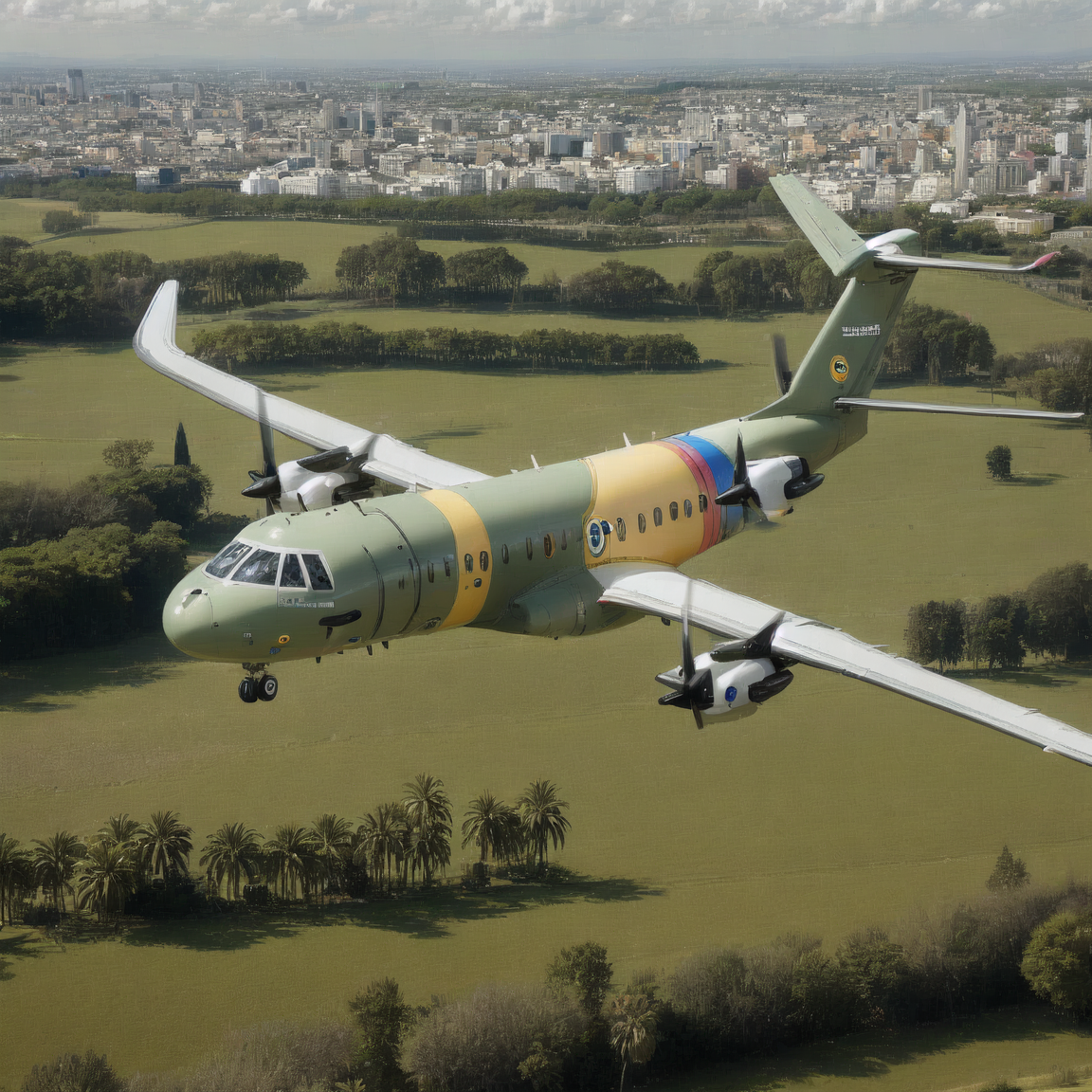08015-2276093556-a professional photograph of a (CASA C-295) medium tactical transport aircraft, beautifully symmetrical, profile shot, viewed in.png